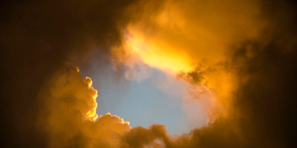 yellow clouds